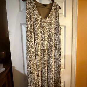 J. Jill Wearever Collection Sleeveless Animal Print Dress - XL